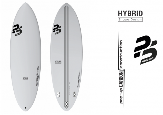 Perfect Stuff  5'8 HYBRID CARBONE